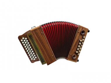 Steirische Harmonika G C F WoidBua Mini 3 Nussbaum 