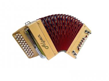 Alpen Harmonika Modell Mini Ahorn G C F 